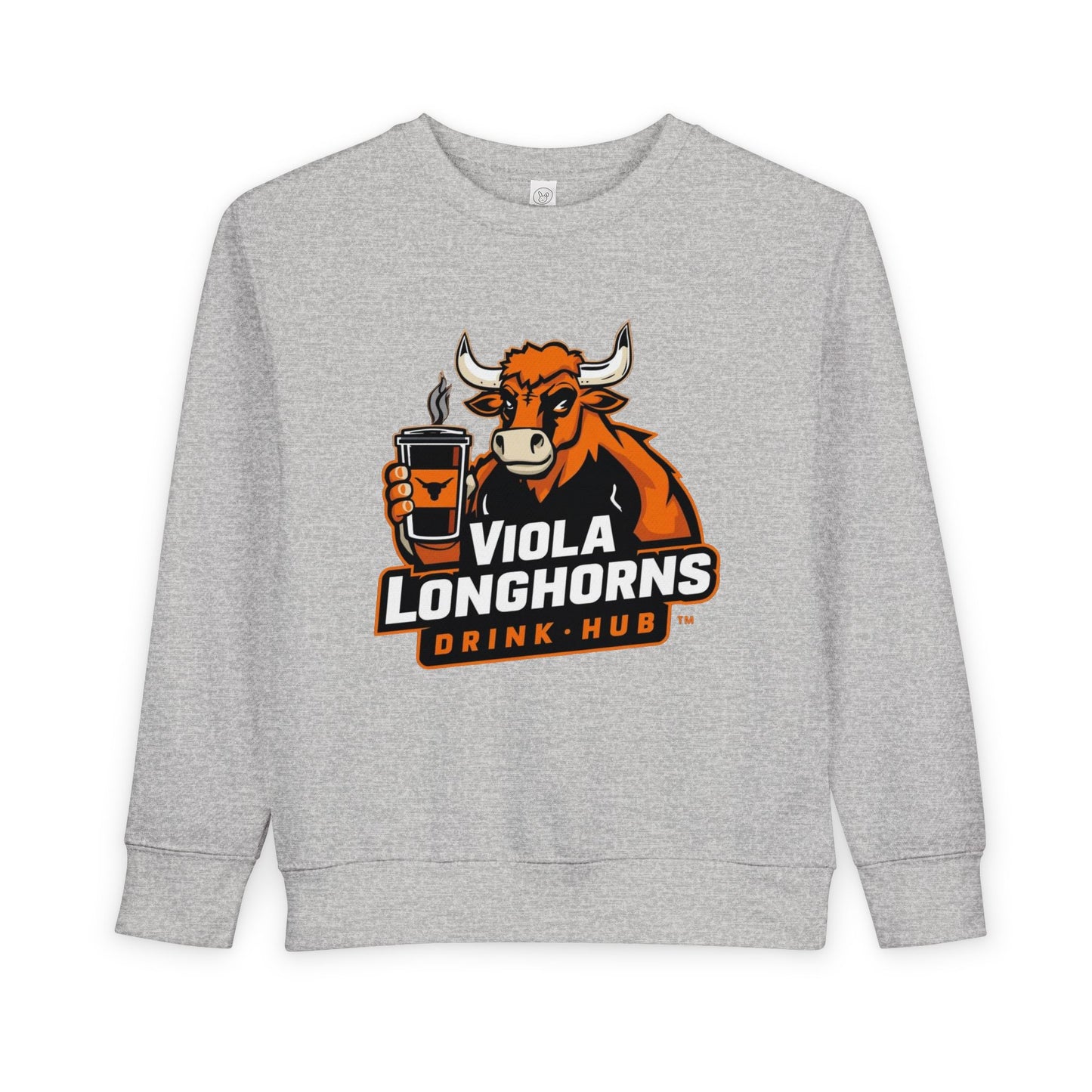Viola Longhorns Toddler Sweatshirt, Cute Kids Apparel, Birthday Gift, Team Spirit Gear, Cozy Toddler Outfit, Sports Fan Sweatshirt