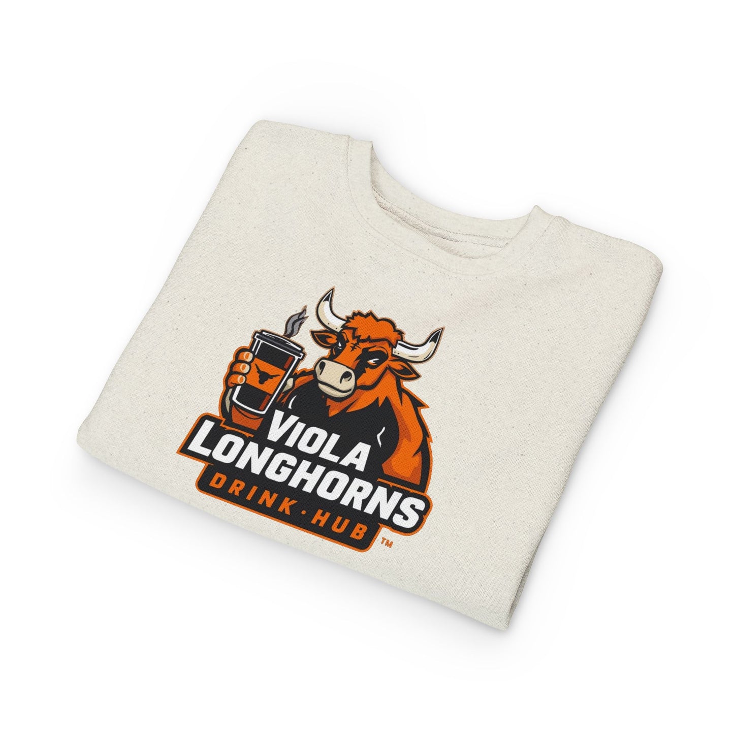 Viola Longhorns Toddler Sweatshirt, Cute Kids Apparel, Birthday Gift, Team Spirit Gear, Cozy Toddler Outfit, Sports Fan Sweatshirt