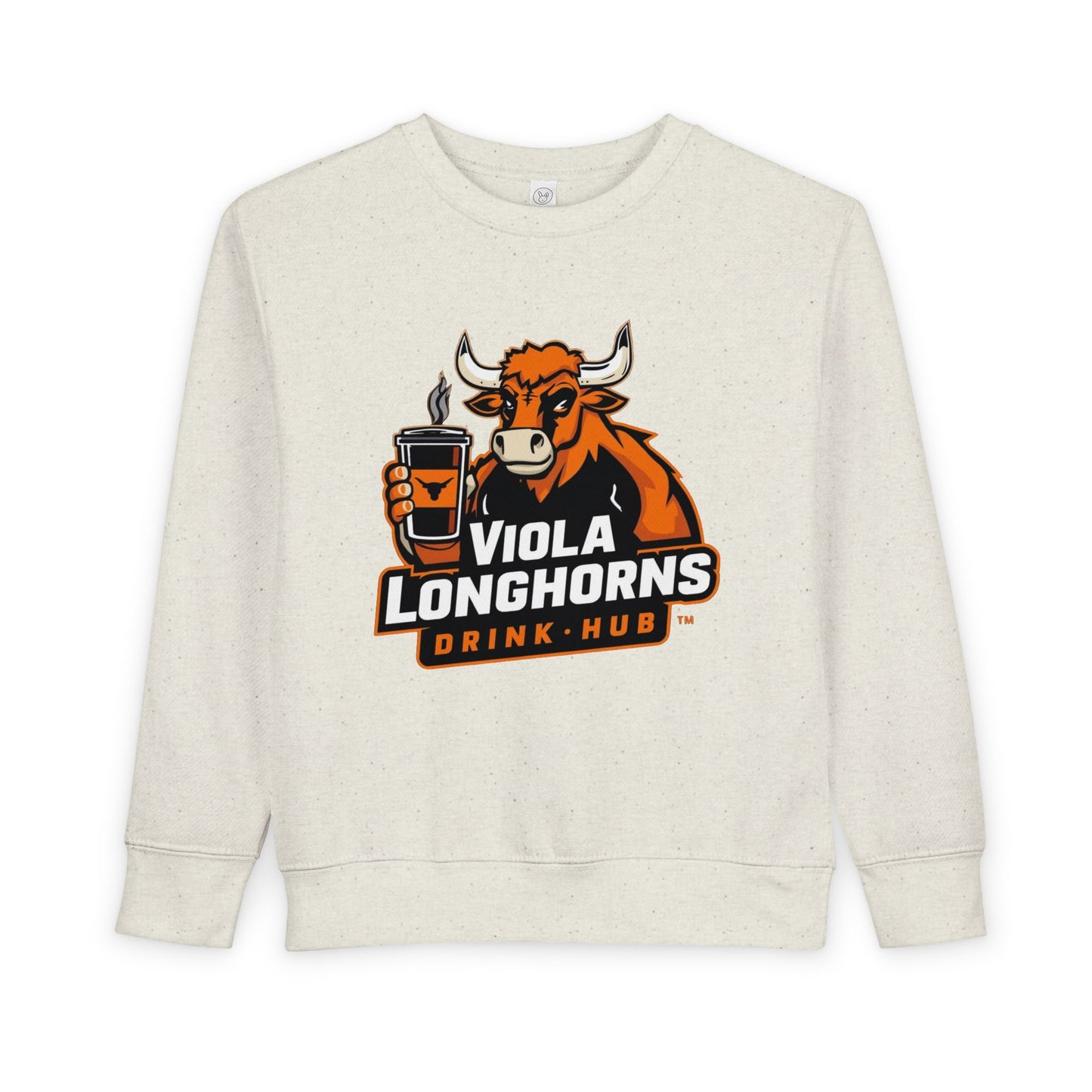 Viola Longhorns Toddler Sweatshirt, Cute Kids Apparel, Birthday Gift, Team Spirit Gear, Cozy Toddler Outfit, Sports Fan Sweatshirt