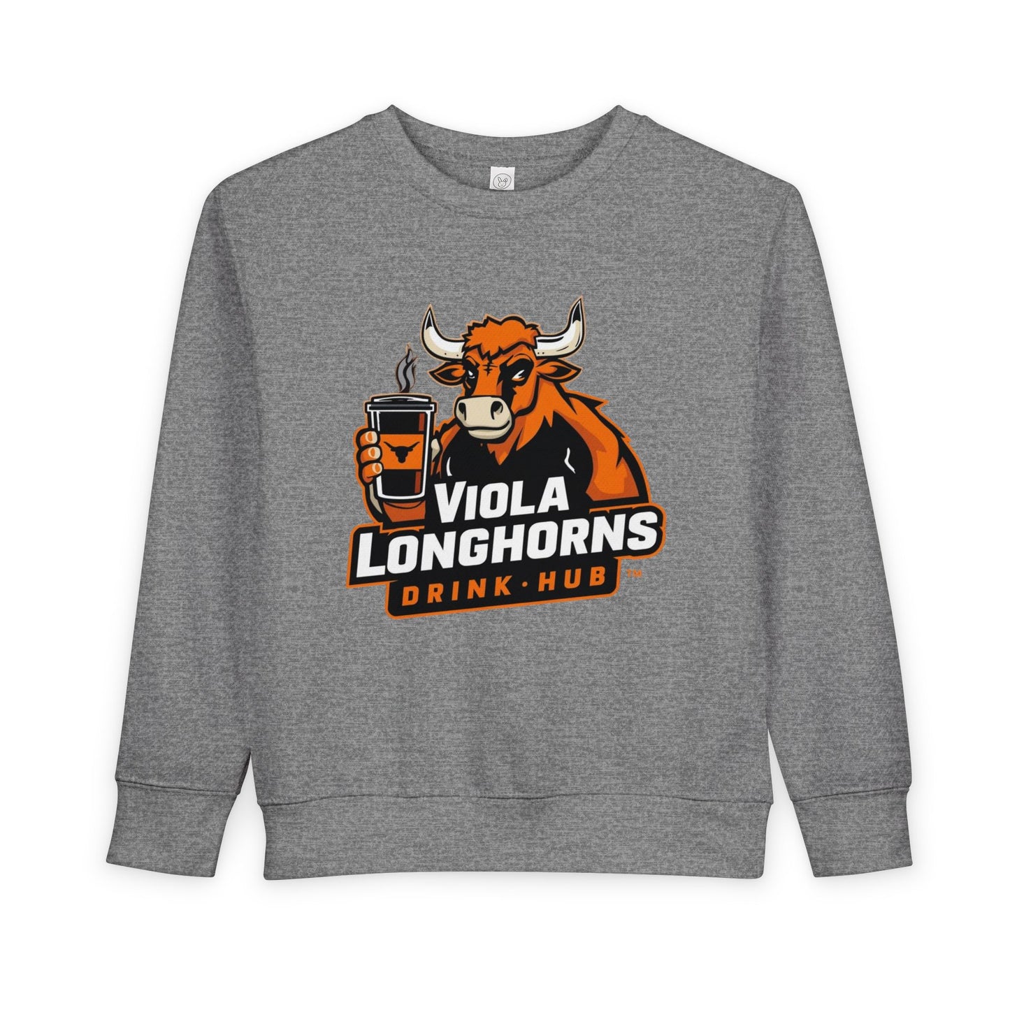 Viola Longhorns Toddler Sweatshirt, Cute Kids Apparel, Birthday Gift, Team Spirit Gear, Cozy Toddler Outfit, Sports Fan Sweatshirt