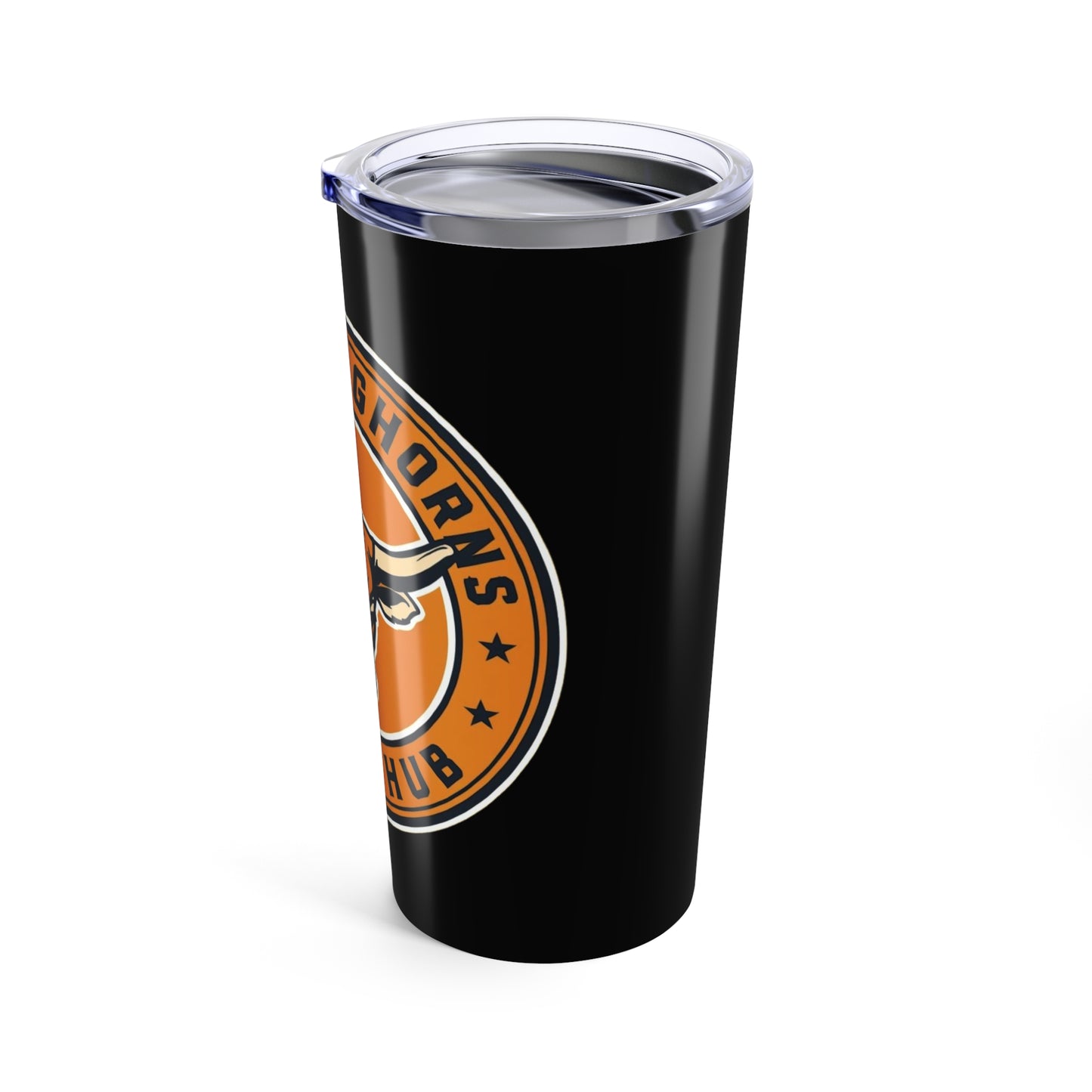 Longhorn Tumbler 20oz, Travel Mug, Sports Drinkware, College Gifts, Personalized Tumblers, Style, Team Spirit