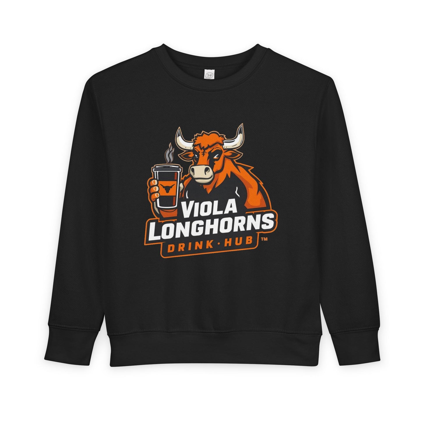 Viola Longhorns Toddler Sweatshirt, Cute Kids Apparel, Birthday Gift, Team Spirit Gear, Cozy Toddler Outfit, Sports Fan Sweatshirt