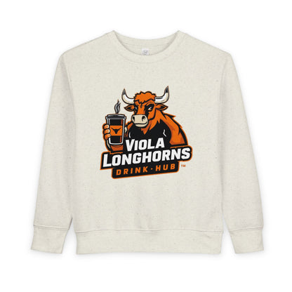 Viola Longhorns Toddler Sweatshirt, Cute Kids Apparel, Birthday Gift, Team Spirit Gear, Cozy Toddler Outfit, Sports Fan Sweatshirt