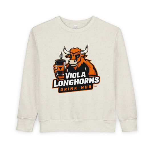 Viola Longhorns Toddler Sweatshirt, Cute Kids Apparel, Birthday Gift, Team Spirit Gear, Cozy Toddler Outfit, Sports Fan Sweatshirt