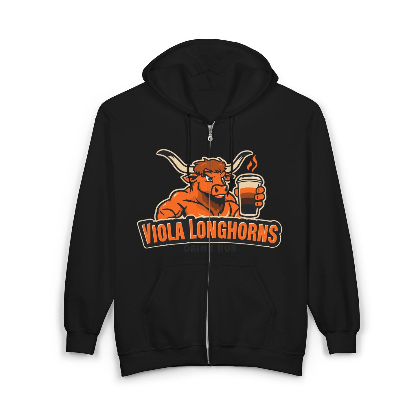 Hoodie Viola Longhorns Unisex Heavy Blend Full Zip Sweatshirt