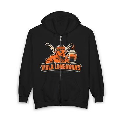 Hoodie Viola Longhorns Unisex Heavy Blend Full Zip Sweatshirt