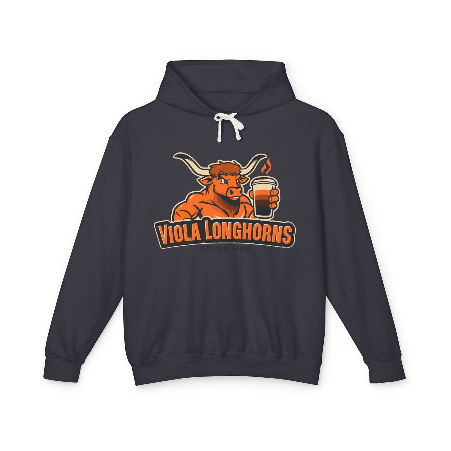 Viola Longhorns Comfort Colors Unisex Lightweight Hooded Sweatshirt - Perfect for Game Days, Casual Wear, Gifts, and Drink Lovers!
