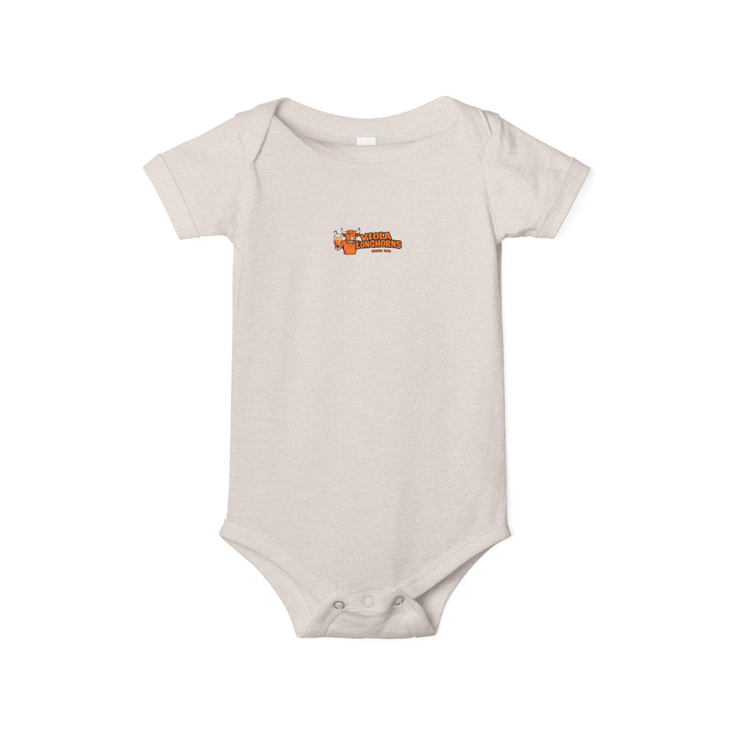 Viola Longhorns Drink Hub Infant Onesie