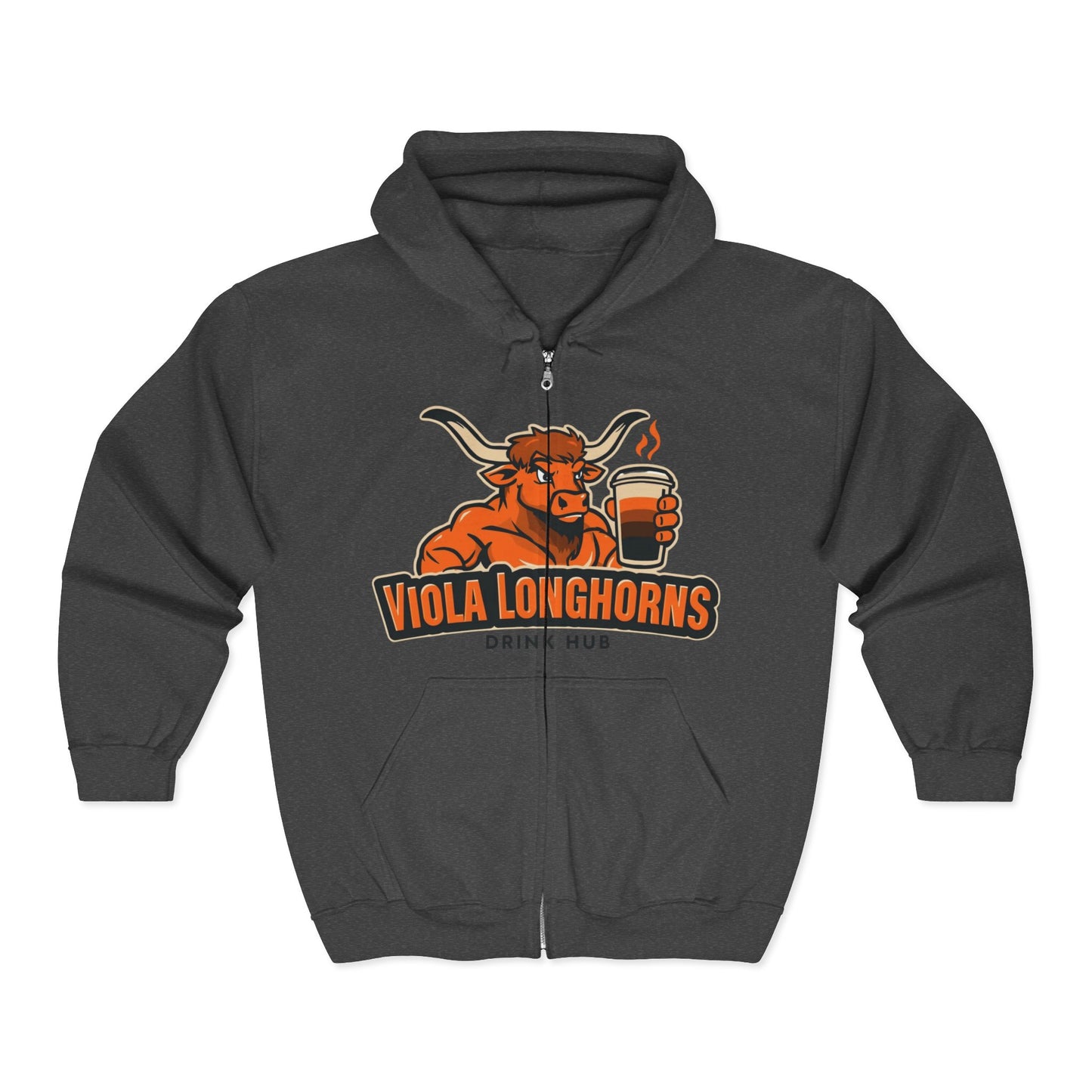 Hoodie Viola Longhorns Unisex Heavy Blend Full Zip Sweatshirt