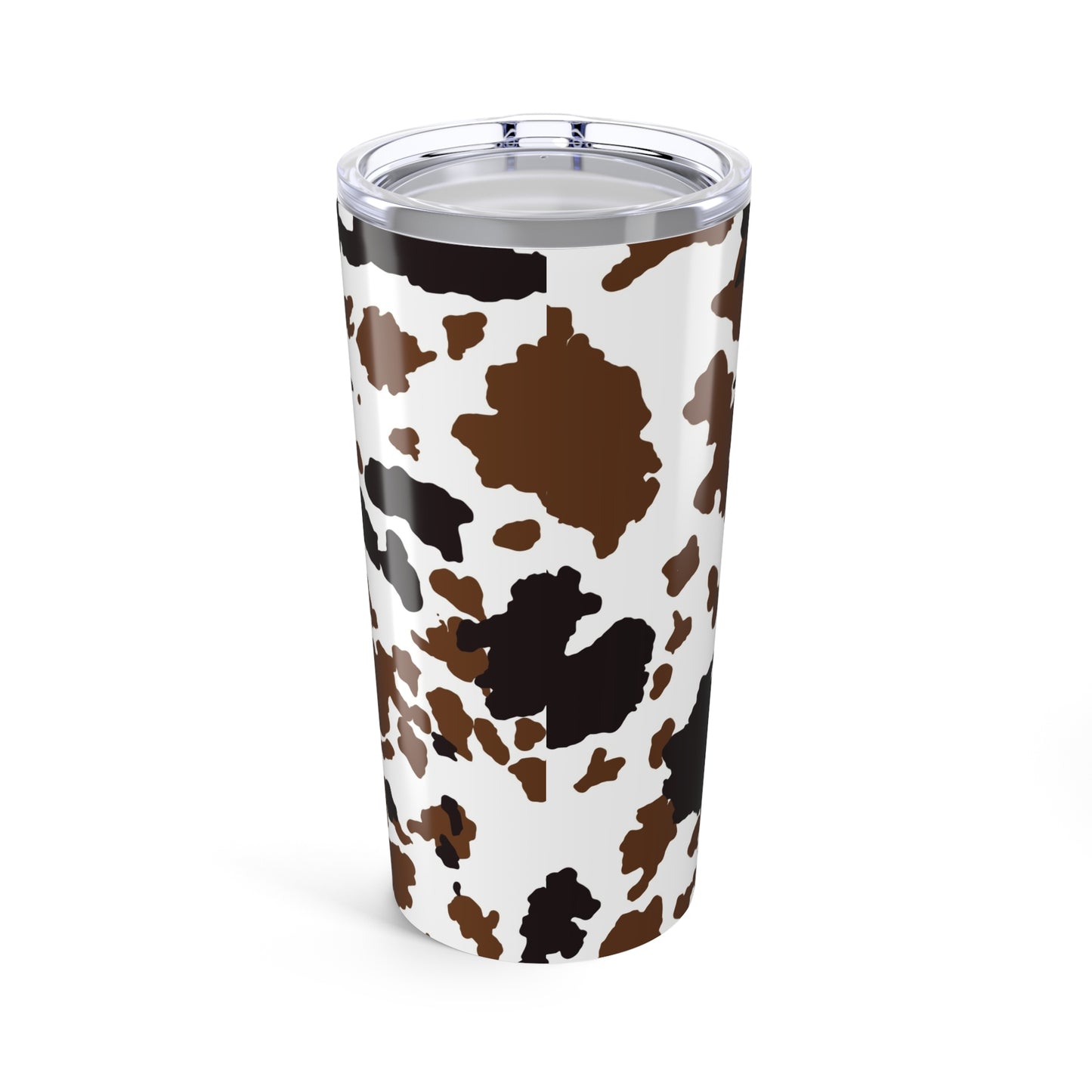 Cow Print Tumbler, Rustic Mug, Farmhouse Drinkware, Cowgirl Gift, Outdoor Hydration, Unique Cattle Design