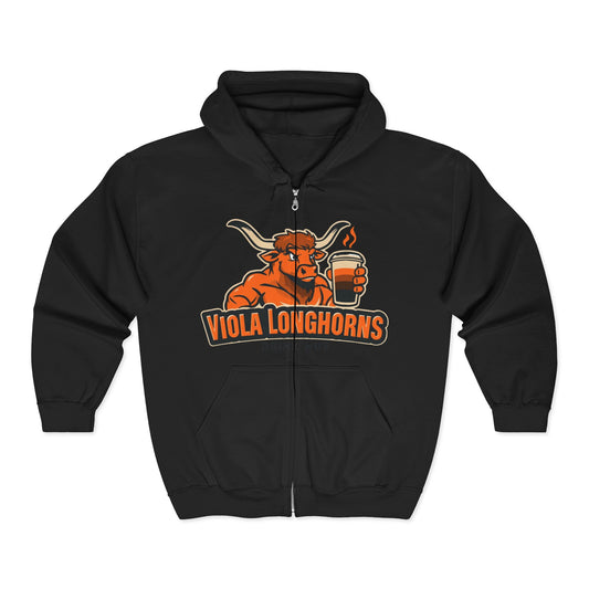 Hoodie Viola Longhorns Unisex Heavy Blend Full Zip Sweatshirt