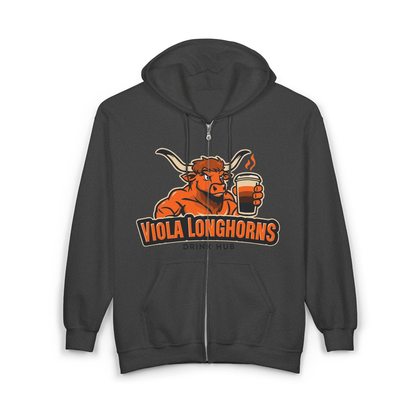 Hoodie Viola Longhorns Unisex Heavy Blend Full Zip Sweatshirt