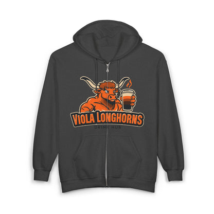 Hoodie Viola Longhorns Unisex Heavy Blend Full Zip Sweatshirt