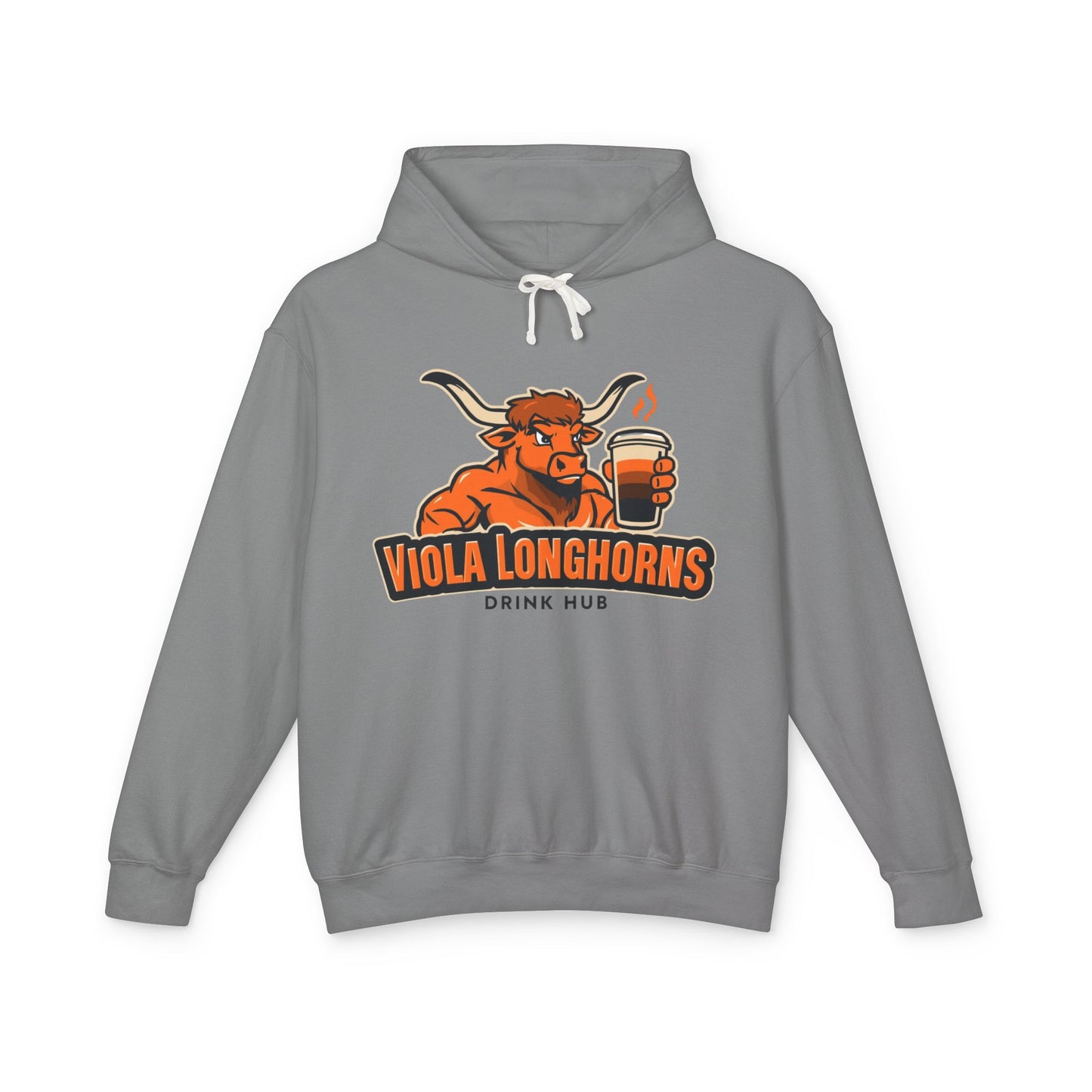 Viola Longhorns Comfort Colors Unisex Lightweight Hooded Sweatshirt - Perfect for Game Days, Casual Wear, Gifts, and Drink Lovers!